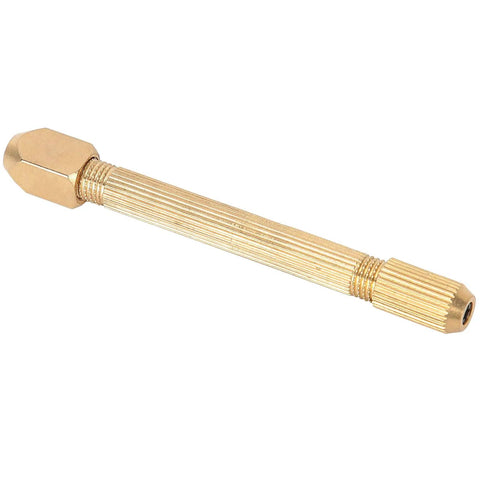 Dope Copper Pin Vise Hand Drill with Interchangeable Heads for tiny needles and drill bits versatile clamp tool in copper