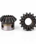 Heavy Duty Steel 4 Piece Tapered Bevel Pinion Gear Set For Hardware And Mechanical Transmission, 10mm Shaft, 1.5 Modulus