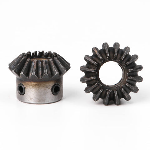 Heavy Duty Steel 4 Piece Tapered Bevel Pinion Gear Set For Hardware And Mechanical Transmission, 10mm Shaft, 1.5 Modulus