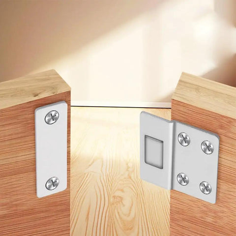 Magnetic Cabinet Door Catch With Strong Hold Steel Latch for Closets and Cupboards Easy Install with Included Screws