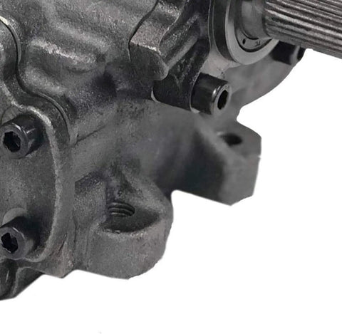 Close-up of Front Power Steering Gearbox Kit For 2003 2006 Jeep Wrangler TJ Replacement Complete Assembly Left Hand Drive