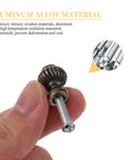 Close-up of Vintage Bronze Cabinet Drawer Handles 10 Pack Alloy Door Pulls For Furniture showing aluminum alloy detail