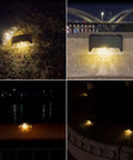 20 Pack LED Outdoor Solar Lights for Deck Fence Steps and Patio, Waterproof Warm White 3000K Auto On Off Sensor in nighttime use