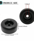Two Pack Heavy Duty Rubber Foot Pads For Noise Reduction And Vibration Damping, 2.5 Inch Anti Vibration Pads with dimensions