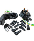 12V 250A Winch Solenoid Relay Contactor with Terminal Caps and Rocker Thumb Switch for ATV UTV 1500Lb-5000Lb