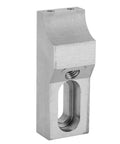 High Performance Low Profile Side Clamp Vise Set With S136H Die Steel And Hardened M8 Arcuate Jaw, showing a compact steel clamp part.