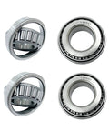 L44643 L44610 Tapered Roller Bearing Cone And Cup Set For EZ Lube Trailer Axles, showing four sets in silver steel material.