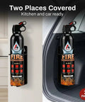 Two Pack Portable Fire Extinguishers For Home Car Kitchen Garage And Campfires Dope Easy To Use Non Toxic And Ready To Go