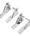 Heavy Duty Cabinet And Refrigerator Door Hinges Stainless Steel Replacement Set displayed on white background