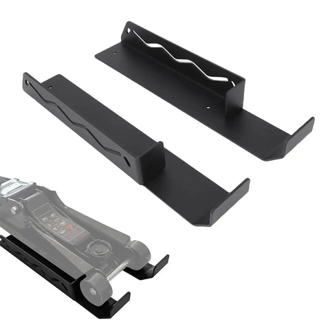 Heavy Duty Floor Jack Stand Rack Wall Mount For Garage Organization And Trolley Jack Holder Storage Bracket In High Strength Steel