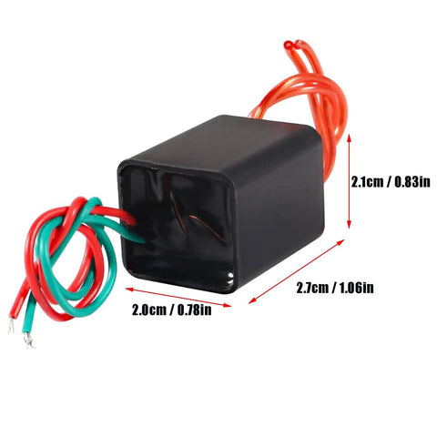 2 Pack DC 3.6V-6V to 20kV High Voltage Boost Module 1.5A Tesla Coil Style Power Converter DC Transformer Generator with wires visible
