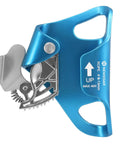 Lightweight Rock Climbing Chest Ascender, CE Certified Rope Clamp Fits 8 to 13 mm Ropes, Aluminum Alloy Frame, Blue