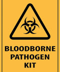 Warning Sign For Bloodborne Pathogen First Aid Kit Station Aluminum Wall Plaque 8 By 12 Inches Must Have Indoor Safety