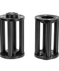 Height Extension Pole For Equatorial Telescope Mount Black 200mm Metal Construction shown in close-up view.