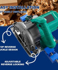 Adjustable Cutting Machine Base Guide for Circular Saws - Precision Milling Positioning Clamp with reverse locking feature.