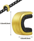 Close-up of brass nock point from Forty Piece Archery Nock Points Set For Bow String Nocking Point Clips Fits Compound And Recurve Bows