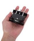 Heavy Duty Sliding Closet Door Roller Kit For Cabinets Wardrobes Rail Pulleys With Strong Load Bearing Smooth Silent Operation On U Shaped Tracks For Busy Households Gliding Like Butter No Drama Ever black nylon wheel in hand