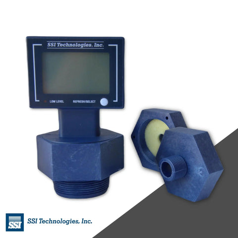 Ultrasonic Digital Drum Level Gauge With 4/20mA Output For External Controllers Loop Powered High Accuracy Drum Level Sensor