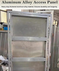 Heavy Duty Aluminum Access Panel With Smooth Finger Slide Drywall Cover For Plumbing And Electrical Service Doors Slick Invisible Attic Plate Solid Welded Frame 80 X 200 Cm shown from the front with a clean design.