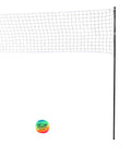 Portable Beach Volleyball Net Set With Durable PE And Iron Frame Foldable Net System For Outdoor Play Easy Carry Bag featured with ball