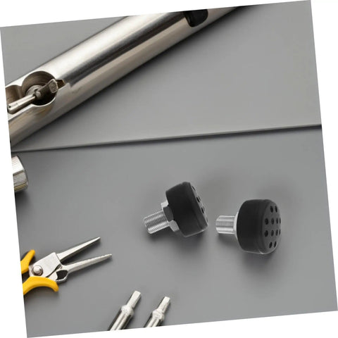 Adjustable Rubber Brake Blocks For Roller Skates And Quad Skates High Efficiency Toe Stoppers shown with installation tools
