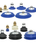 Industrial Manipulator Vacuum Sucker Pads For Smooth Lifting VAS Series Sizes 15 To 125mm Green variety of pads for efficient lifting