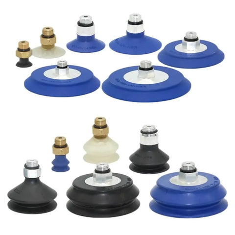 Industrial Manipulator Vacuum Sucker Pads For Smooth Lifting VAS Series Sizes 15 To 125mm Green variety of pads for efficient lifting