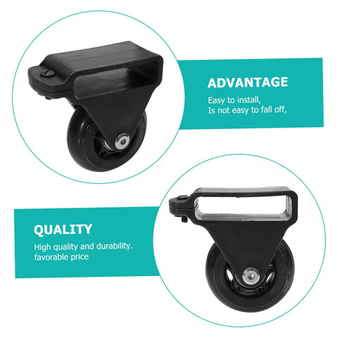 Retractable Caster Wheels For Heavy Duty Telescopic Ladders Machined From Solid Aluminum Alloy Ensuring Smooth Rollin Glide And Zero Sweat Assembly To Level Up Your Extension Ladder Setup