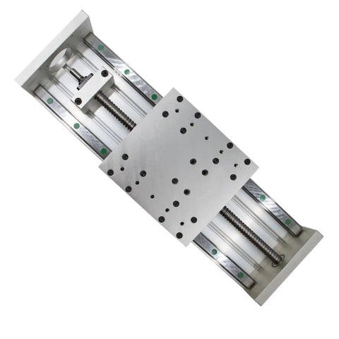 Top view of Beefy Pro Grade Ball Screw Nut Travel Table for HGR20 Linear Guide SFU1610 CNC Router 700mm Travel.