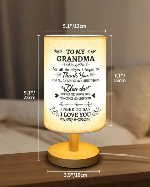 Fabric Night Light Gift For Grandma From Grandkids From Granddaughter And Grandson, Heartfelt Nana Mimi Birthday Gift