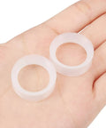 Clear Silicone Ear Gauges 22mm Pairs Tunnels Plugs Set Thin Flexible Double Flared Earring Retainer Kit For Piercing Jewelry Women Men 0.87 Inch Soft