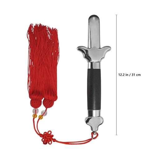 Retractable Tai Chi Sword For Martial Arts Practice Blunt Stainless Steel Blade With Leather Grip 12 To 39 Inches Dope For Training