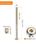 Bronze Color M6 Hex Socket Head Cap Screws And Barrel Nuts Set 4 5 10 Pack M6 X 80 90 100 110 120 Mm For Chairs Cots And Baby Beds Includes Wrench Easy DIY Friendly Heavy Duty Carbon Steel Hardware For Furniture Repair And Assembly shown with measurements for screws and nuts
