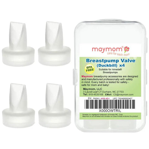 Duckbill Valve Replacement 4 Pack For Ameda Mya Joy And Purely Yours And Lansinoh Double Electric Pumps BPA Free