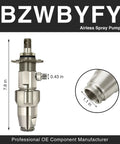 Airless Spray Pump Replacement 246-428 For LineLazer 3400 Sprayers And Ultra Max Series 395 495 595 695 3400 GMax FineLazer FieldLazer S200 Compatible For Tough Jobs, stainless steel, 7.8 in