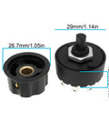 Two Pack 6 Pin Rotary Switch For Small Household Appliances Five Speed Gear Selector M4190212230 Replacement Part For Power Mode And Function Control Unit, 29mm