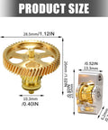 Diagram of All Metal Filament Feed Gear Set For P2S Extruder Upgrade With Hardened Steel Gears Beefed Up Brass Reducer And Machined Aluminum Idler Arm