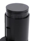 Top Shelf Portable Burr Coffee Grinder Featuring 38mm Stainless Steel Conical Blades And Anti Static Magnetic Cup for precise grind settings.