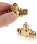 Adjustable NPT Pneumatic Valve With Brass Flow Control for Auto Doors and Vehicle Air Systems, one on hand