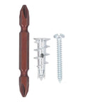 Heavy Duty Wall Anchor Kit With Screws And Drill Bits Zinc Alloy Self Drilling Drywall Anchors For Drywall Plaster Hollow Doors And Mirrors Holds Up To 50 Lb Per Anchor No Pre Drill Installation Great For Shelves, with drill bit, anchor and screw