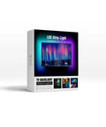 Product packaging for Music LED Backlight Kit For 61-80 Inch TVs, 16.4ft RGB USB Powered Light Strip With App Control And Remote.