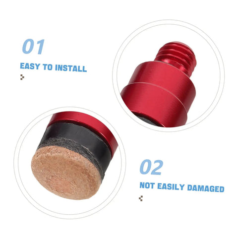 4pc Car Dent Repair Hammer Tip Set With Quick Change System For Faster Dents On Every Panel, Car Hail Damage Remover, Lightweight Metal Tips For Vehicles, red metal tip close-up
