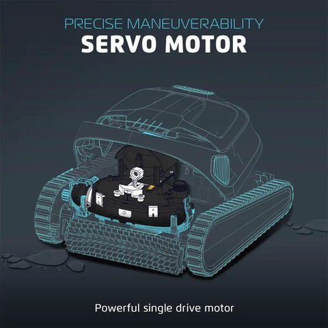 Plug And Play Replacement Motor Unit For Robotic Pool Cleaner 9995387-EX Triton PS Maytronics parts motor illustration