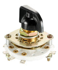 Dope Band Channel Rotary Switch With 2 Poles And 3 Throws, Single Deck Style Rotary Selector With Plastic Knob, 10mm Mount