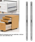 Soft Close 14 Inch Drawer Slides Full Extension Ball Bearing Runners For Cabinets Heavy Duty Steel Mount Rails, shown installed