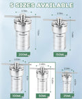 50ml PTFE Lined Hydrothermal Autoclave Reactor For Lab Use shown with other size options, stainless steel design layout.