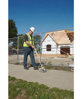 Rolatape RT312 12.5 Inch Aluminum Measuring Wheel Built To Last With Lightweight Durable Design For Landscaping And Construction, Ergonomic Pistol Grip, Yellow Great For Yards And Job Sites, used on sidewalk