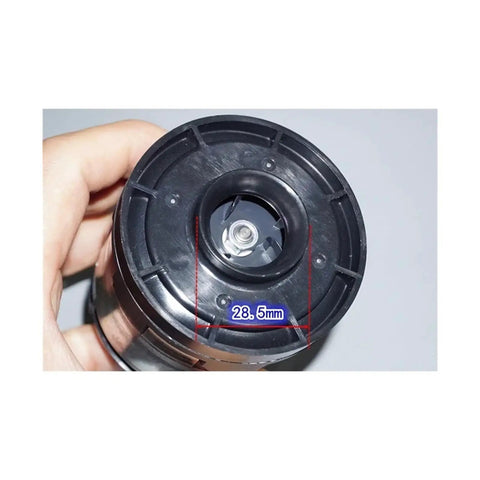 Top view of Premium 400W Brushless Fan Motor compatible with dust collection systems, showing shaft detail and measurement.