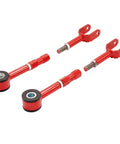 Adjustable Rear Traction Rod Kit For Nissan 350Z Z33 And Infiniti G35 Coupe Sedan Tighten Up Handling And Stability With Precision Steering Steel Radius Arms Powder Coated Red, red pair