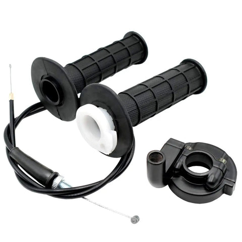 Twist Throttle Assembly And 36 Inch Throttle Cable For Dirt Bikes With Seven Eighths Inch Handlebar Fit Great For 50cc 70cc 110cc 125cc Yamaha SSR Coolster Roketa SDG NST Xtreme Baja Pit Dirt Bikes